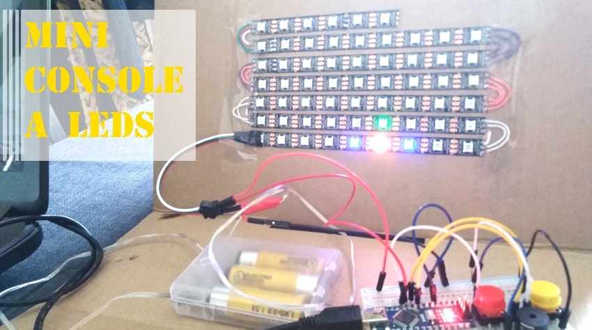 projet arduino de console via leds