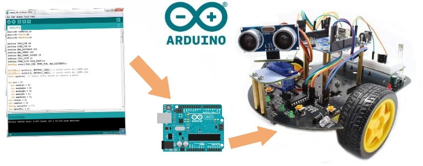 arduino robot car programmation code